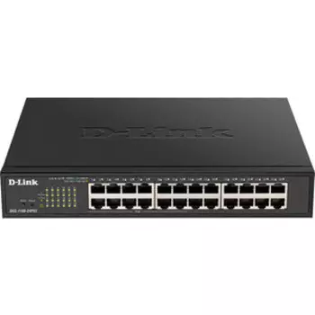 Коммутатор D-Link DGS-1100-24PV2/A3A 24 порта (12x 1Gbs, 12x 1Gbs PoE, настраиваемый L2) (DGS-1100-24PV2/A3A)