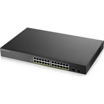 Коммутатор ZyXEL GS190024HPV2-EU0101F 24G 2SFP 24PoE+ 170W управляемый