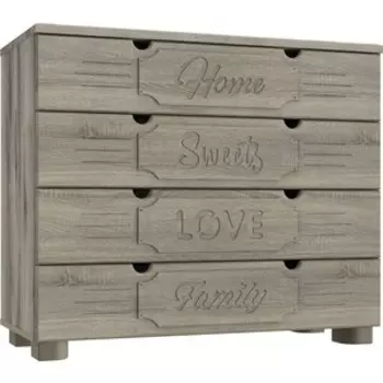 Комод Compass ДримСтар ДС-12 дуб эвок/дуб сонома темный