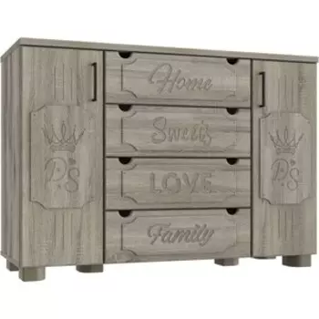 Комод Compass ДримСтар ДС-13 дуб эвок/дуб сонома темный