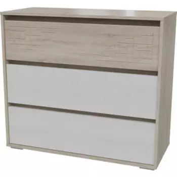 Комод Гранд Кволити 4-4417 Мальта/дуб сонома/рамух белый