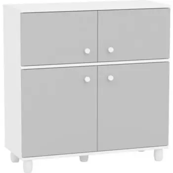 Комод Гранд Кволити 4-44905 (МИЛАНА) Белый / Серый (ML876880082)