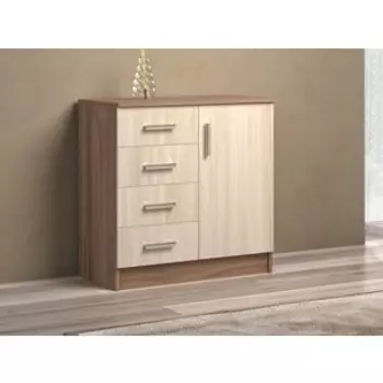 Комод ЭРА К800-1Д ясень шимо ЛДСП