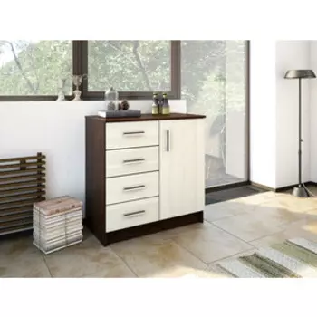 Комод ЭРА К800-1Д венге-лоредо ЛДСП