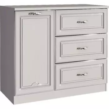 Комод комбинированный Арника Melania 18 рамух белый