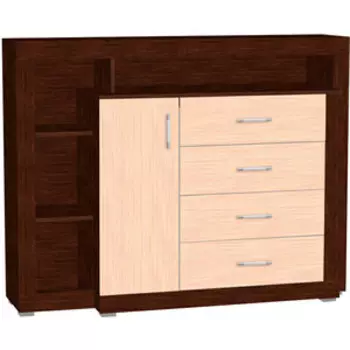 Комод LuxDorf ГТ5 венге/дуб млечный