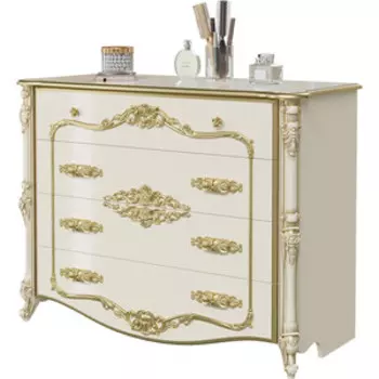 Комод Мэри Дольче Вита СДВ-02 слоновая кость/золото