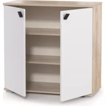 Комод Моби Бостон 13.115 дуб эндгрейн элегантный/фасады МДФ милк рикамо софт