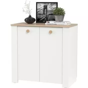 Комод Моби Джастин 16.228.02 цвет белый шагрень/дуб белый эксклюзив (1028574)