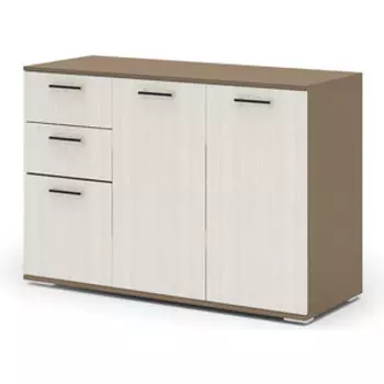 Комод Ника №3 (К-3) шимо темный, шимо светлый/шимо светлый