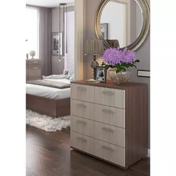 Комод Ника №5 (К-5) шимо темный/шимо светлый