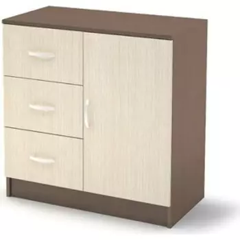 Комод Ника Басса КМ-553М шимо темный/шимо светлый