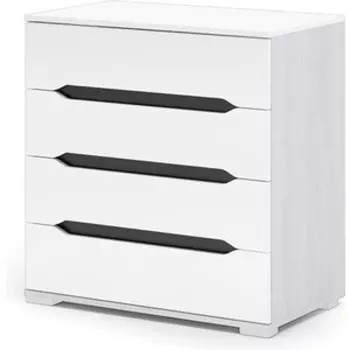 Комод Ника Валирия КМ 031 анкор/белый глянец