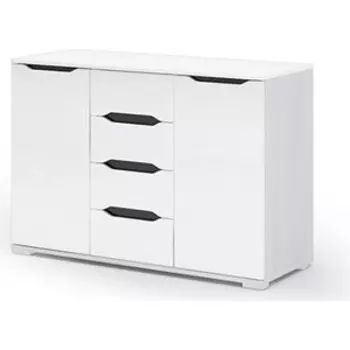 Комод Ника Валирия КМ 032 анкор/белый глянец