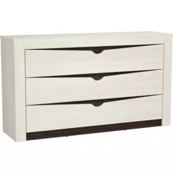 Комод Олимп 33.11 Лючия ясень анкор светлый/венге/белый/ДВПО: белый