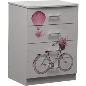 Комод ОЛМЕКО Лего-1 Париж/белый