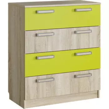 Комод Сильва НМ 013.71-01 М акварель дуб сонома/лайм