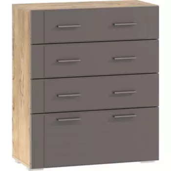 Комод Сильва НМ 040.46 Livorno софт графит (ПВХ) дуб бунратти