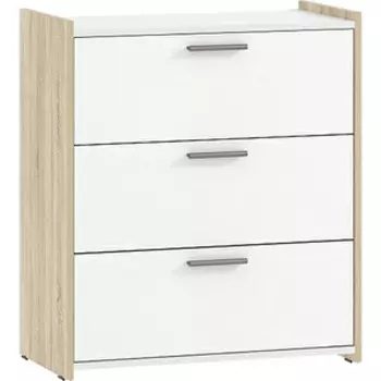 Комод Сильва Симпл НМ 013,19 белый КМ/дуб сонома (SLV101478)