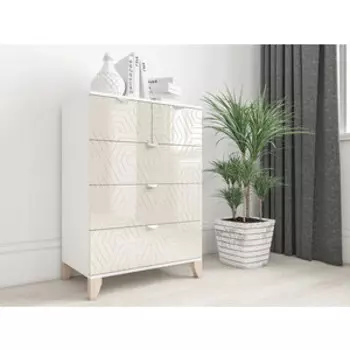 Комод Смарт Сканди 21 ваниль глянец