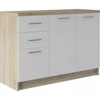 Комод Woodville Трог сонома / белый