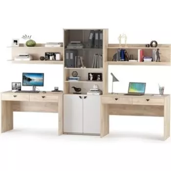 Комплект мебели Моби Бостон №07 дуб эндгрейн элегантный/милк рикамо софт (1023144)