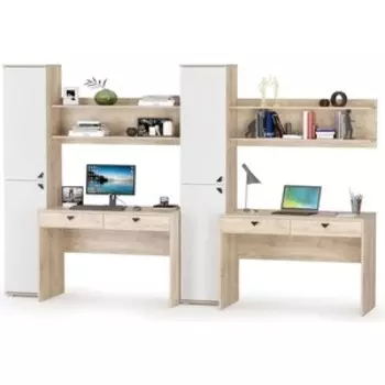 Комплект мебели Моби Бостон №09 дуб эндгрейн элегантный/милк рикамо софт (1023146)