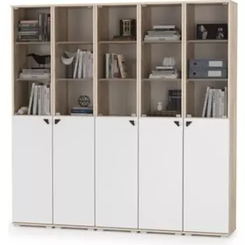 Комплект мебели Моби Бостон №49 дуб эндгрейн элегантный/милк рикамо софт, универсальная сборка (1023186)