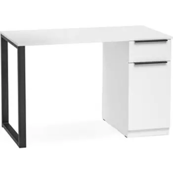 Компьютерный стол Notta Бэтти Лофт 116х60х75 белый / черный матовый (564718)