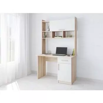 Компьютерный стол ТЭКС Квартет-10 дуб сонома/белый