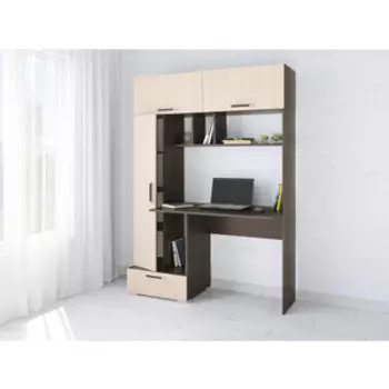 Компьютерный стол ТЭКС Квартет-11 венге/дуб молочный