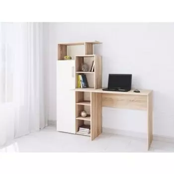 Компьютерный стол ТЭКС Квартет-7 дуб сонома/белый