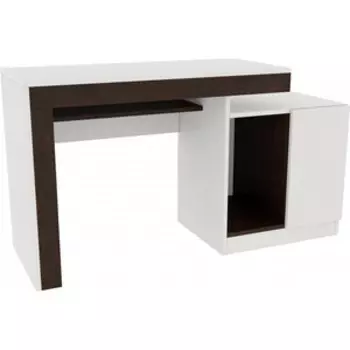 Компьютерный стол Woodville Модена белый / венге (563538)