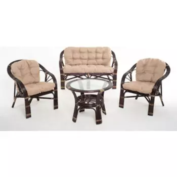 Комплект для отдыха Vinotti 01/90 темный коньяк