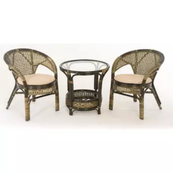 Комплект для отдыха Vinotti 02/15 (2 кресла+стол) олива