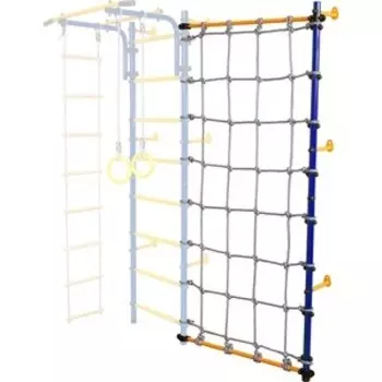 Комплект Юный Атлет Стойка-сетка Пристенная синий