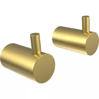 Комплект крючков IDDIS Petite 2 шт, матовое золото (PET2G02i41)