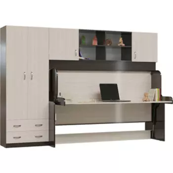 Комплект мебели Мэри Молодежная комната №03 цвет дуб молочный/дуб венге, 900х1900