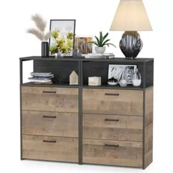 Комплект мебели Моби Трувор 13.307.02 комод с ящиками + 13.307.02 комод с ящиками дуб гранж песочный/интра