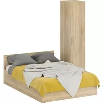 Комплект мебели СВК Стандарт кровать 140х200, пенал 45х52х200, дуб сонома (1024338)