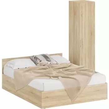 Комплект мебели СВК Стандарт кровать 160х200, пенал 45х52х200, дуб сонома (1024341)