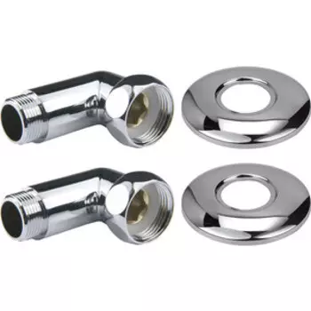 Комплект подключений Point угловое, гайка / штуцер 1''х3/4'', 2 штуки (PN00006)