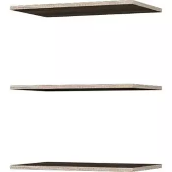 Комплект полок Это мебель Лейла ПМ-259.21.01 белый глянец/дуб каньон светлый