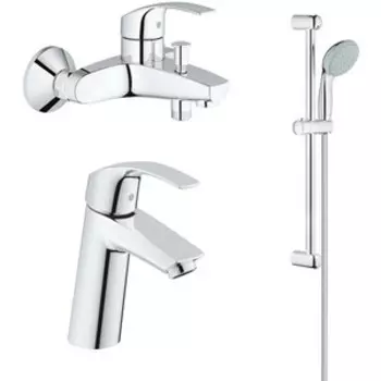 Комплект смесителей Grohe Eurosmart хром StarLight (124458)
