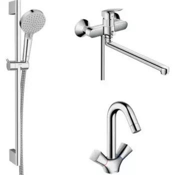 Комплект смесителей Hansgrohe Logis универсальный (71402000, 71221000, 26275000)