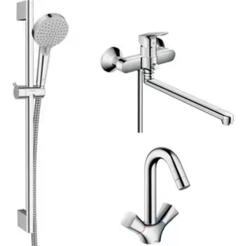 Комплект смесителей Hansgrohe Logis универсальный (71402000, 71222000, 26275000)