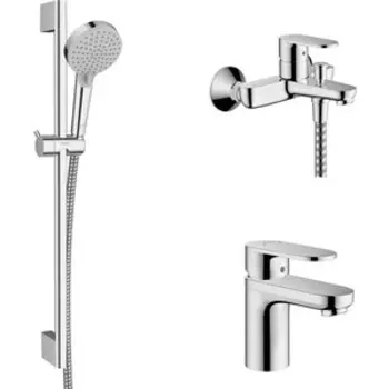 Комплект смесителей Hansgrohe Vernis Blend с душевым гарнитуром, хром (71440000, 71571000, 26275000)