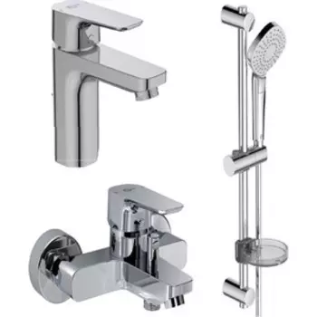 Комплект смесителей Ideal Standard Ceraplan III 3 в 1 для раковины и ванны с душем (BD005AA)