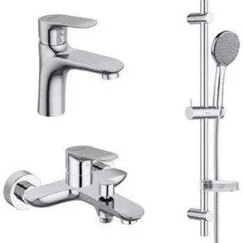 Комплект смесителей RedBlu by Damixa Palace Grand для раковины, ванны, душевой гарнитур, хром