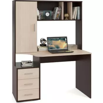 Комплект СОКОЛ КСТ-16+стеллаж СТ-9 венге/беленый дуб